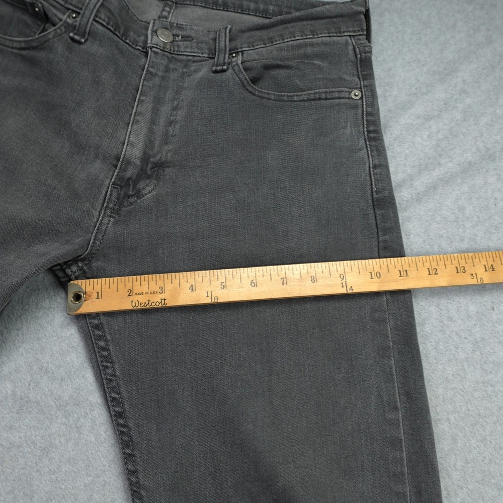 Levi's 513 Jeans Mens 32x34 Gray Denim WaterLess Slim Straight Casual - Picture 9 of 16